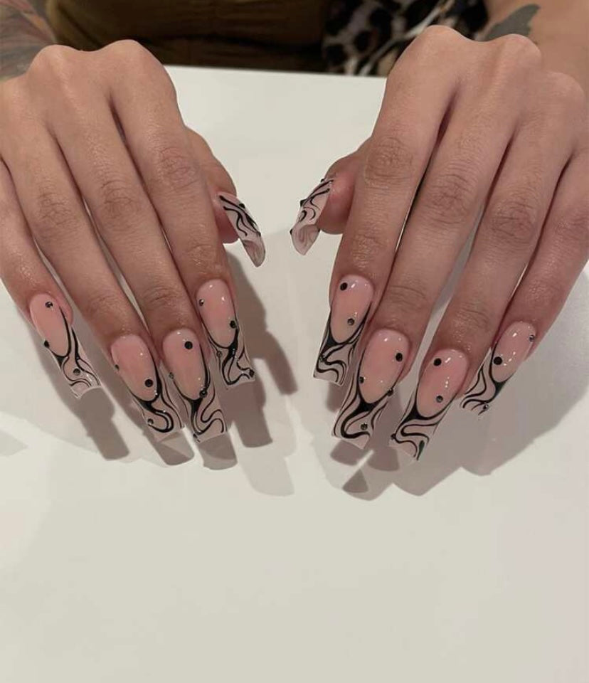 Modern Paradise Press On Nails