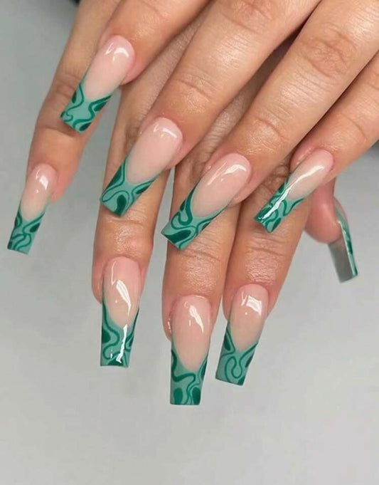 Money Green Nails