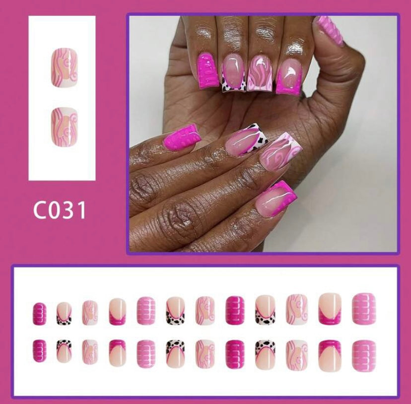 Pink Everything Press on Nails