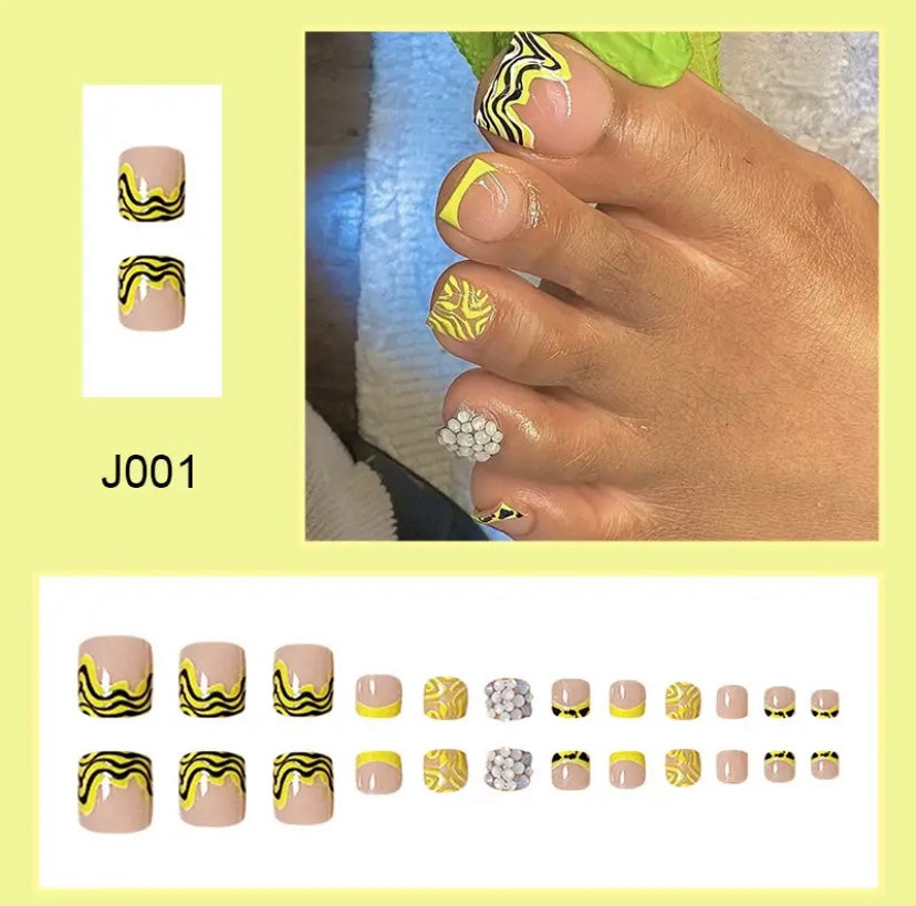 Exotica Press on Toe Nails